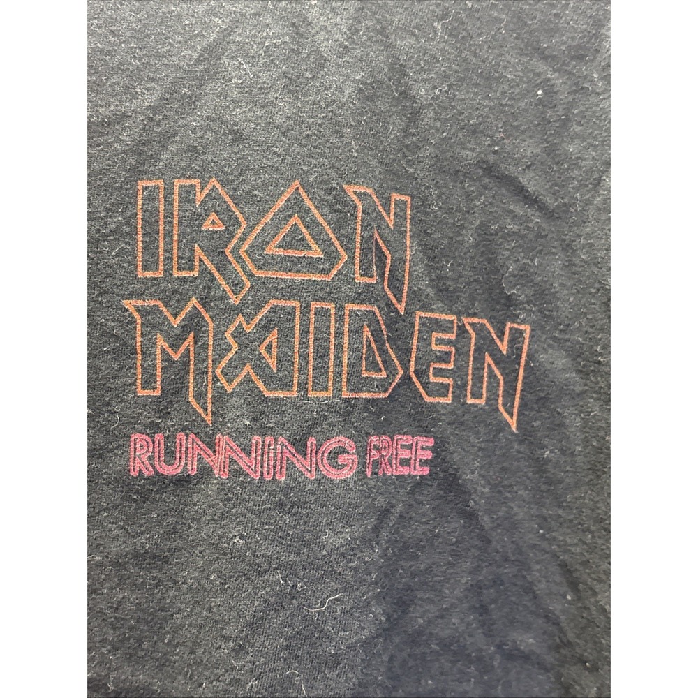 Iron Maiden Running Free Black Graphic Band T-Shirt Mens 4XLT Big Tall